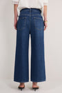 Imogen Cropped Wide Leg Jean - Mid Wash