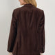 Iris Cotton Velvet Blazer - Cocoa
