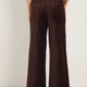 Iris Cotton Velvet Trouser - Cocoa