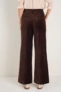 Iris Cotton Velvet Trouser - Cocoa