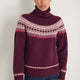Iris Fairisle Jumper - Deep Fig