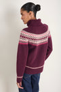 Iris Fairisle Jumper - Deep Fig