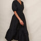 Iris Poplin Dress - Black