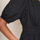 Iris Poplin Dress - Black