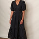 Iris Poplin Dress - Black