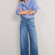 Iris Turn-Up Wide Leg Jean - Light Wash