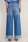 Iris Turn-Up Wide Leg Jean - Light Wash
