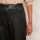 Jules Faux Leather Trousers - Black