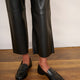 Jules Faux Leather Trousers - Black