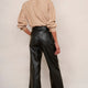 Jules Faux Leather Trousers - Black