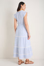 Jacinda Dress - Sky Blue/White Stripe