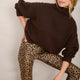 Jacinda Jacquard Trouser - Leopard