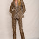 Jacinda Jacquard Trouser - Leopard