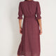 Jamie Dress - Merlot Seed Print
