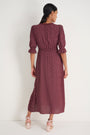 Jamie Dress - Merlot Seed Print
