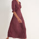 Jamie Dress - Merlot Seed Print