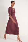 Jamie Dress - Merlot Seed Print