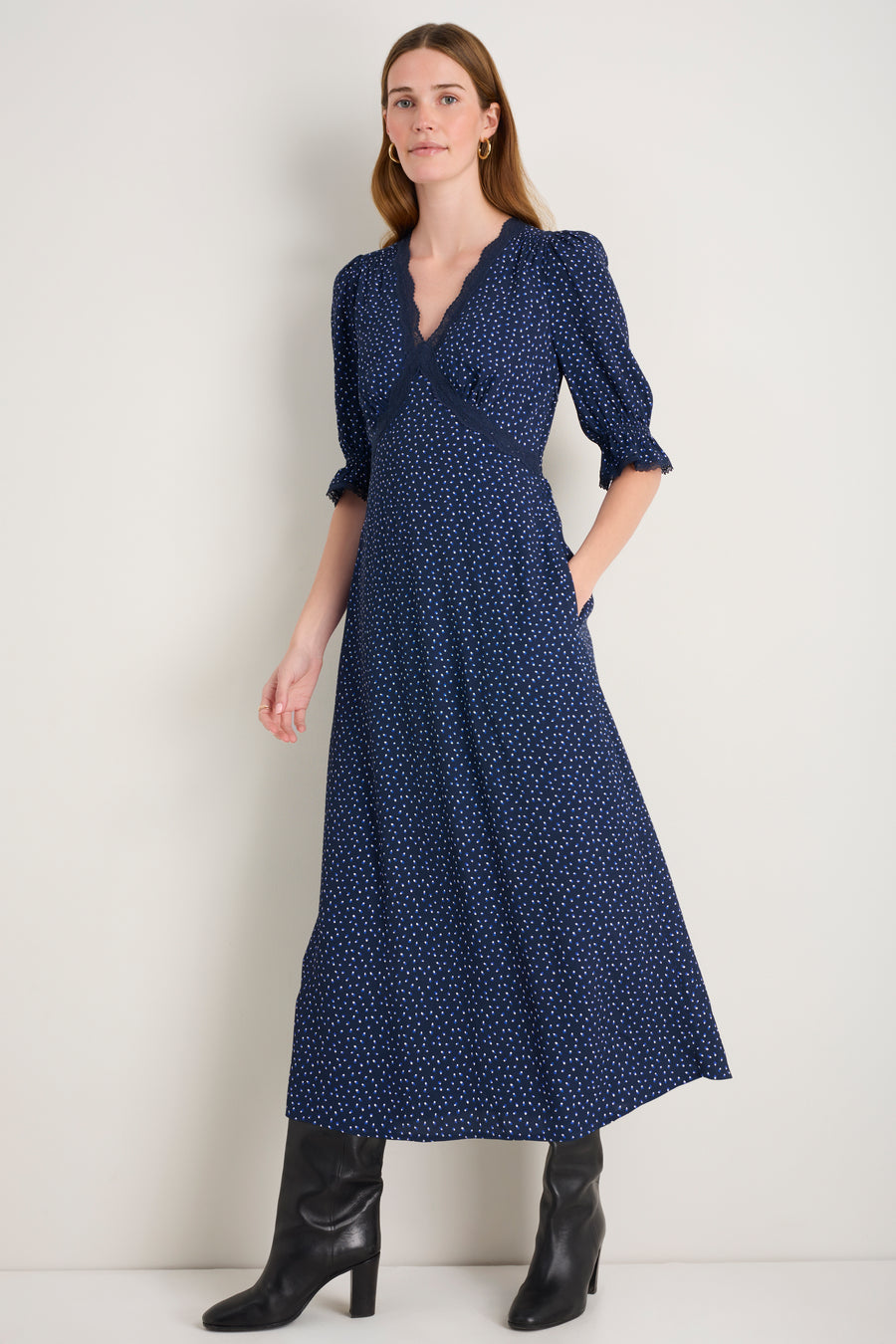 Jamie Dress - Midnight Seed Print