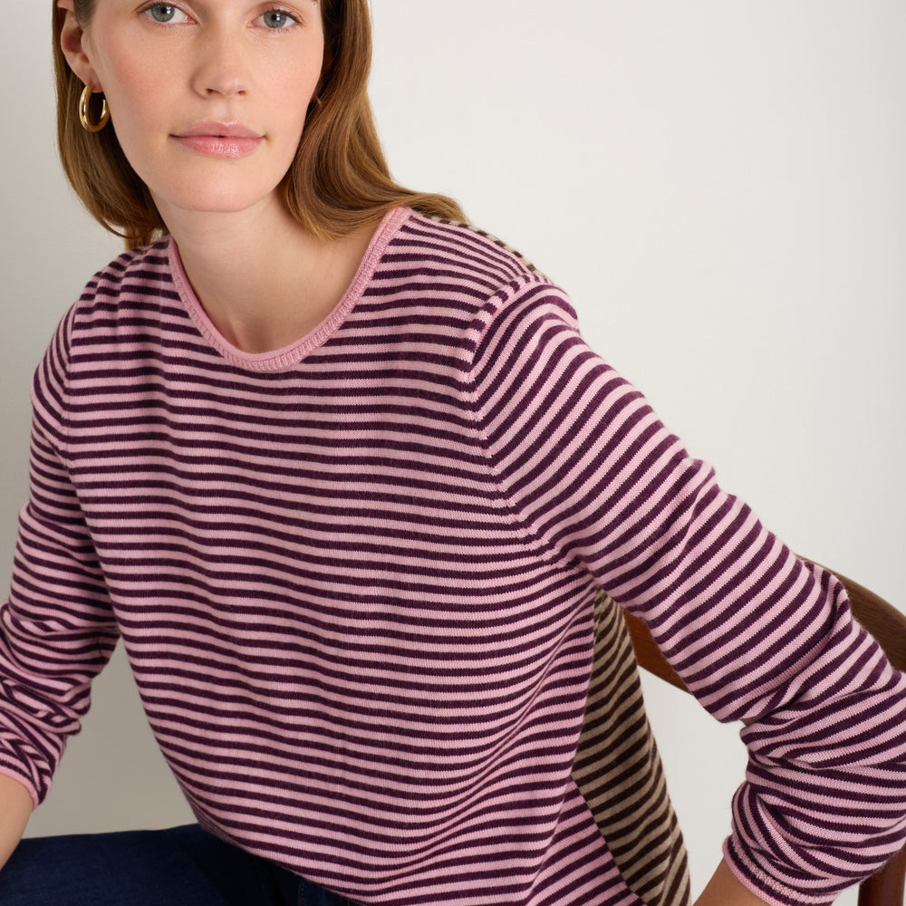 Josephine Merino Jumper - Multi Stripe