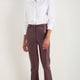 Josie Faux Leather Trouser - Merlot