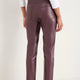 Josie Faux Leather Trouser - Merlot