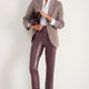 Josie Faux Leather Trouser - Merlot