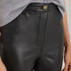 Josie Faux Leather Trouser - Black