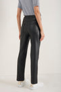 Josie Faux Leather Trouser - Black
