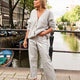 Jules Faux Leather Trousers - Silver