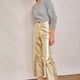 Jules Faux Leather Trousers - Gold