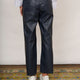 Jules Faux Leather Trousers - Blue/Black