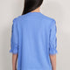 Juliette Lace Trim Jersey Mix Blouse - Blue