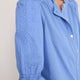 Juliette Lace Trim Jersey Mix Blouse - Blue
