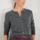 Katie Cashmere Cardigan - Grey Marl