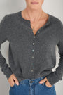 Katie Cashmere Cardigan - Grey Marl