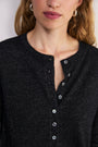 Katie Merino Cardigan - Black Sparkle