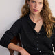 Katie Merino Cardigan - Black Sparkle