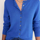 Katie Wool Cotton Cardigan - Soft Cobalt