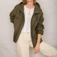 Colette Waterproof Rain Jacket - Olive Green
