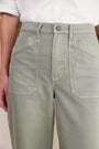 Kaya Cargo Barrel Jean - Sage Green