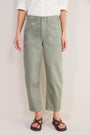 Kaya Cargo Barrel Jean - Sage Green