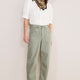 Kaya Cargo Barrel Jean - Sage Green