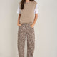 Kaya Cargo Barrel Jean - Leopard