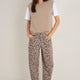Kaya Cargo Barrel Jean - Leopard