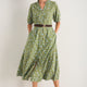 Kelly Dress - Olive Green Floral