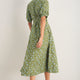 Kelly Dress - Olive Green Floral