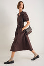 Kelly Dress - Pecan Brown