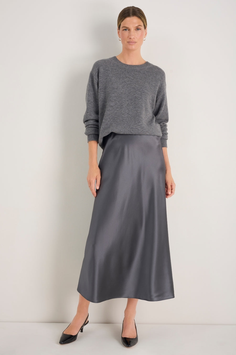 Kendall Skirt - Charcoal Grey