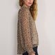 Kia Silk Blouse - Leopard