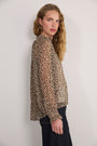 Kia Silk Blouse - Leopard